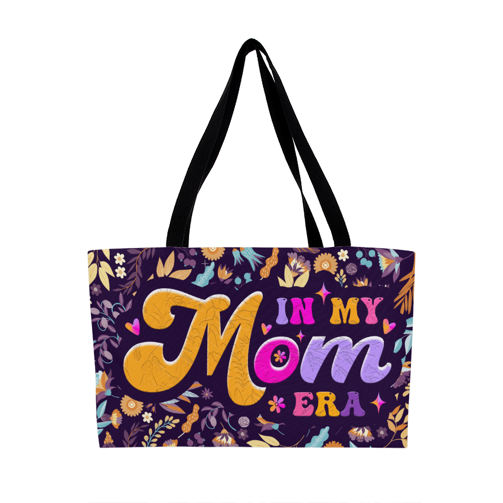 To My Mom "In My Mom Era” Floral Weekender Tote Bag