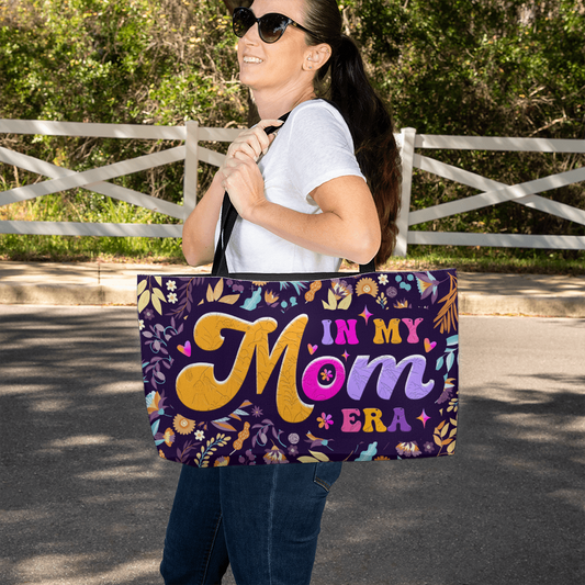 To My Mom "In My Mom Era” Floral Weekender Tote Bag
