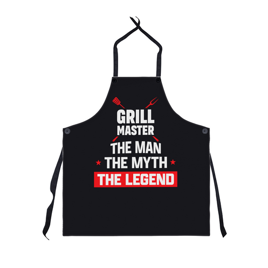 Grill Master Apron – The Man, The Myth, The Legend BBQ Apron for Dad