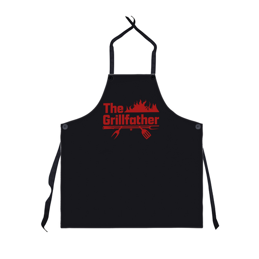The GrillFather BBQ Apron – Funny Father's Day Gift for Dads Who Rule the Grill