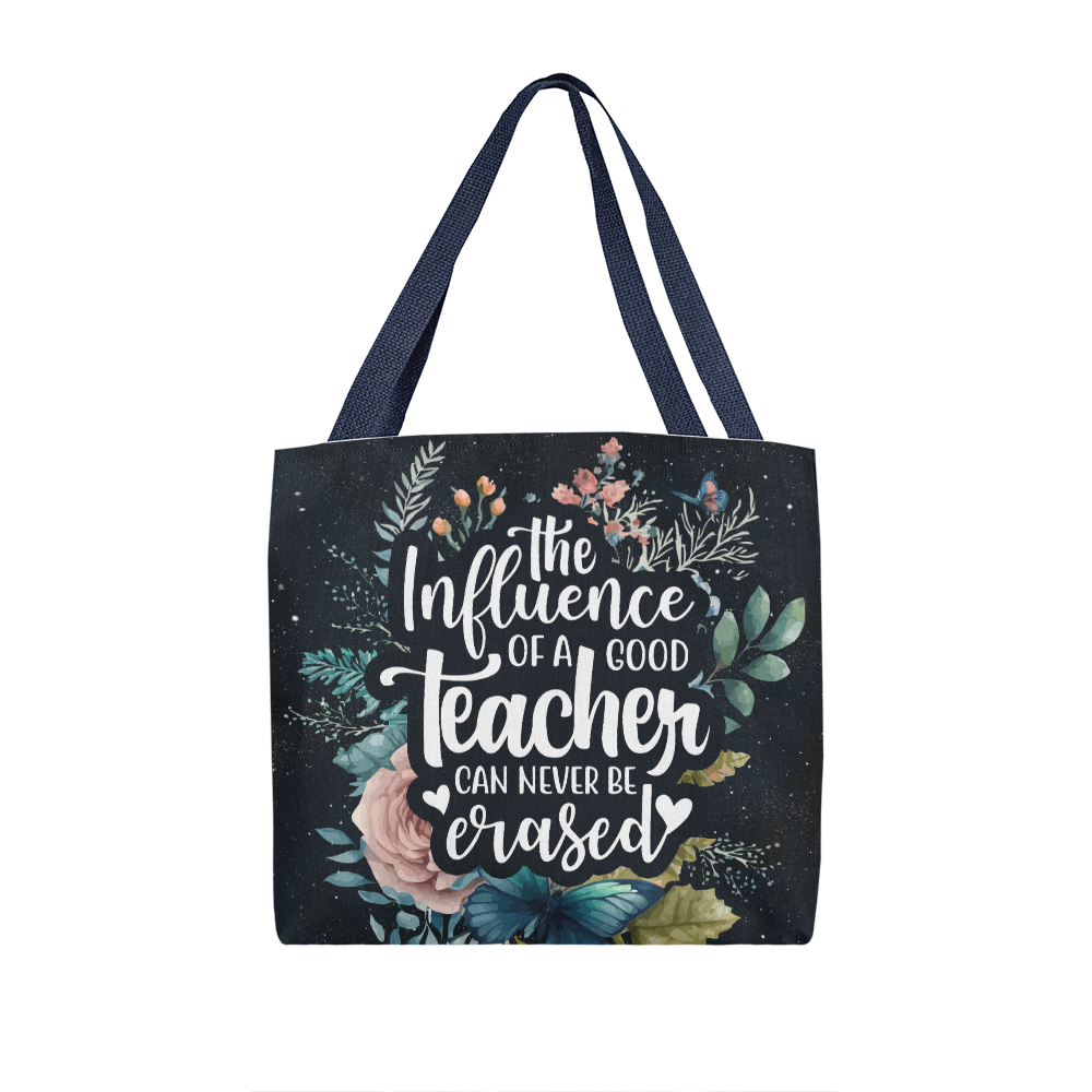 The Influence of a Good Teacher – Floral Tote Bag