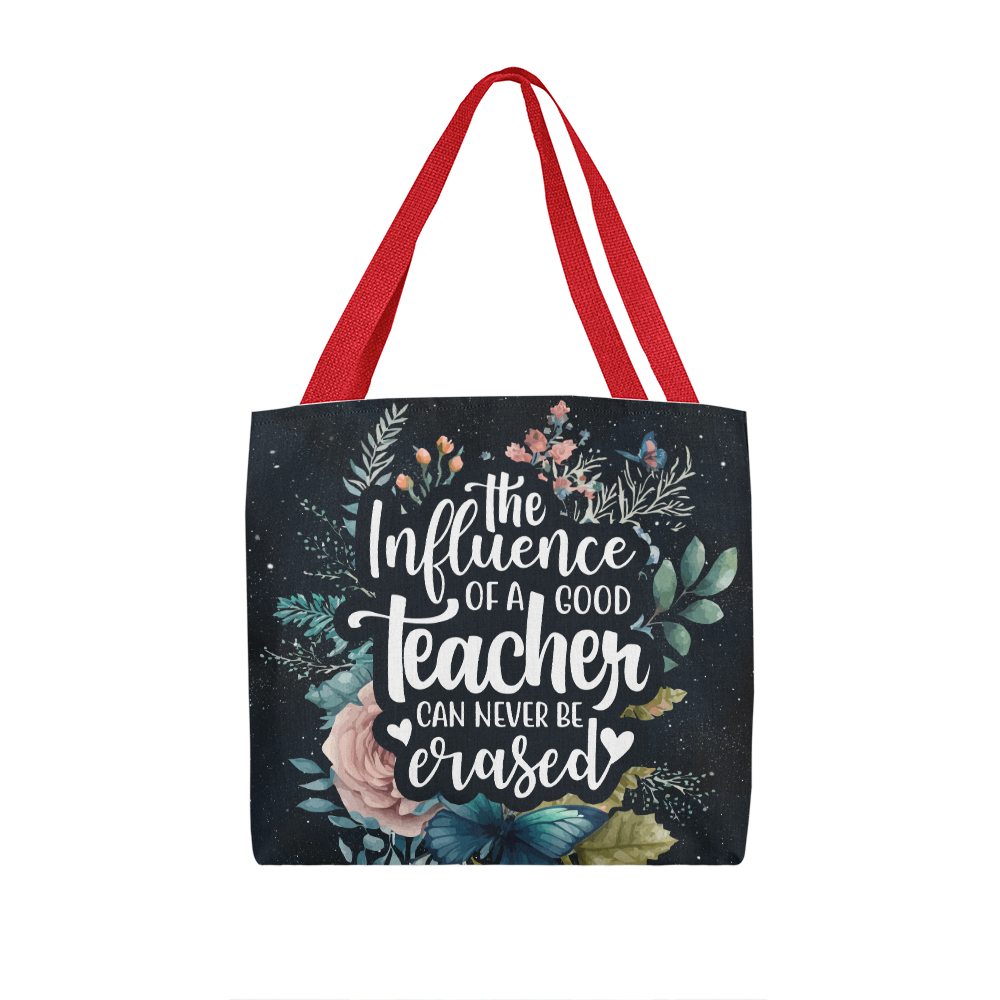 The Influence of a Good Teacher – Floral Tote Bag