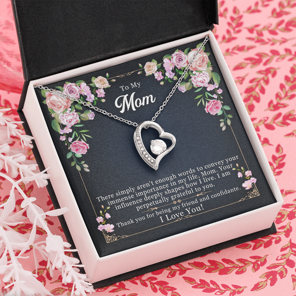 Forever Love Mom Necklace – To My Mom from Daughter or Son