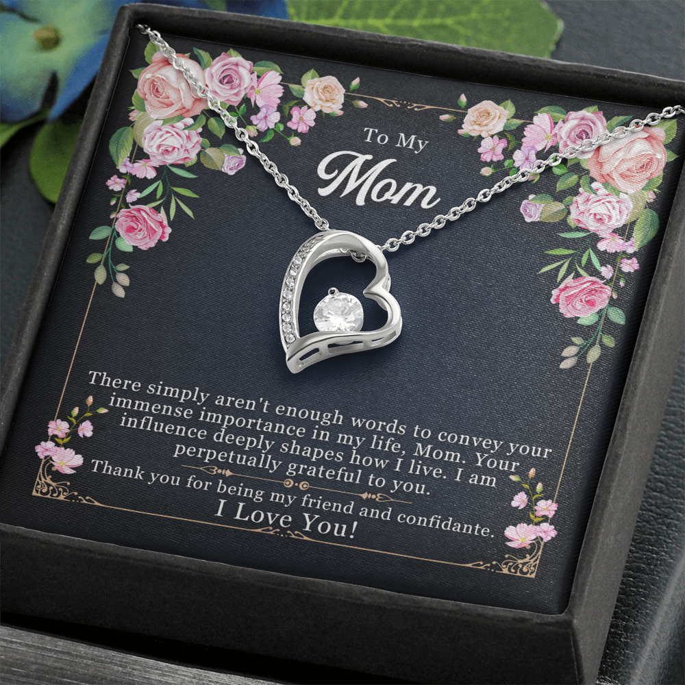 Forever Love Mom Necklace – To My Mom from Daughter or Son