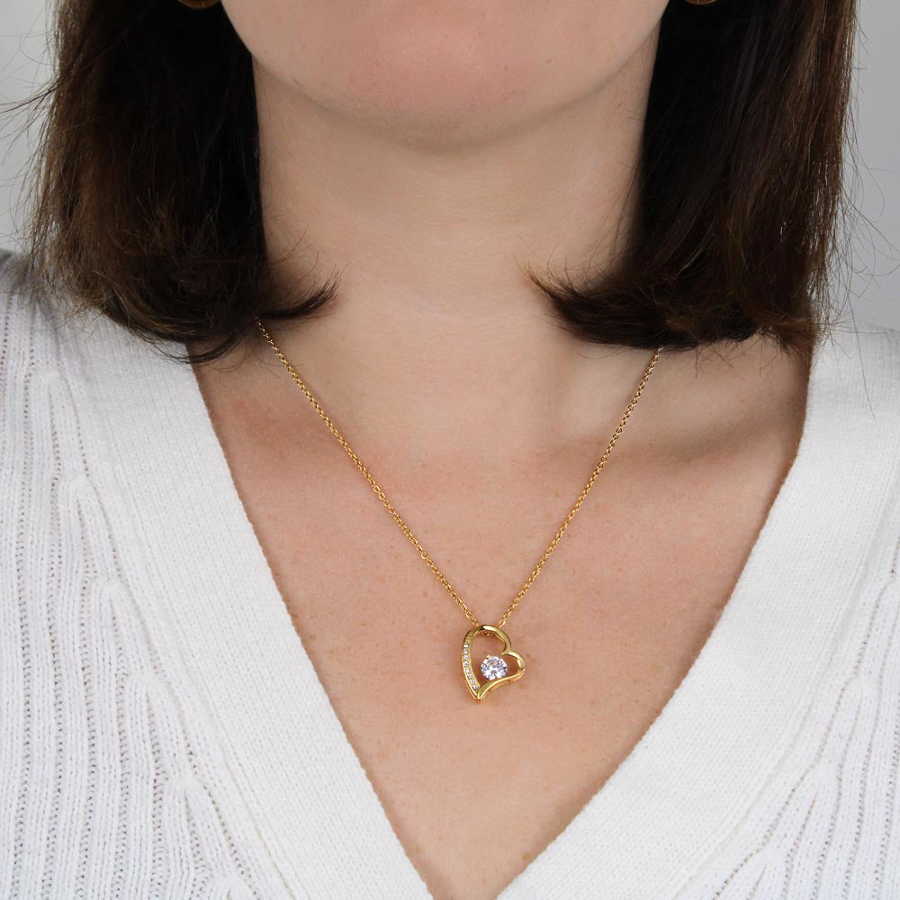 Forever Love Necklace for Future Wife – Romantic Gift with Heartfelt Message Card