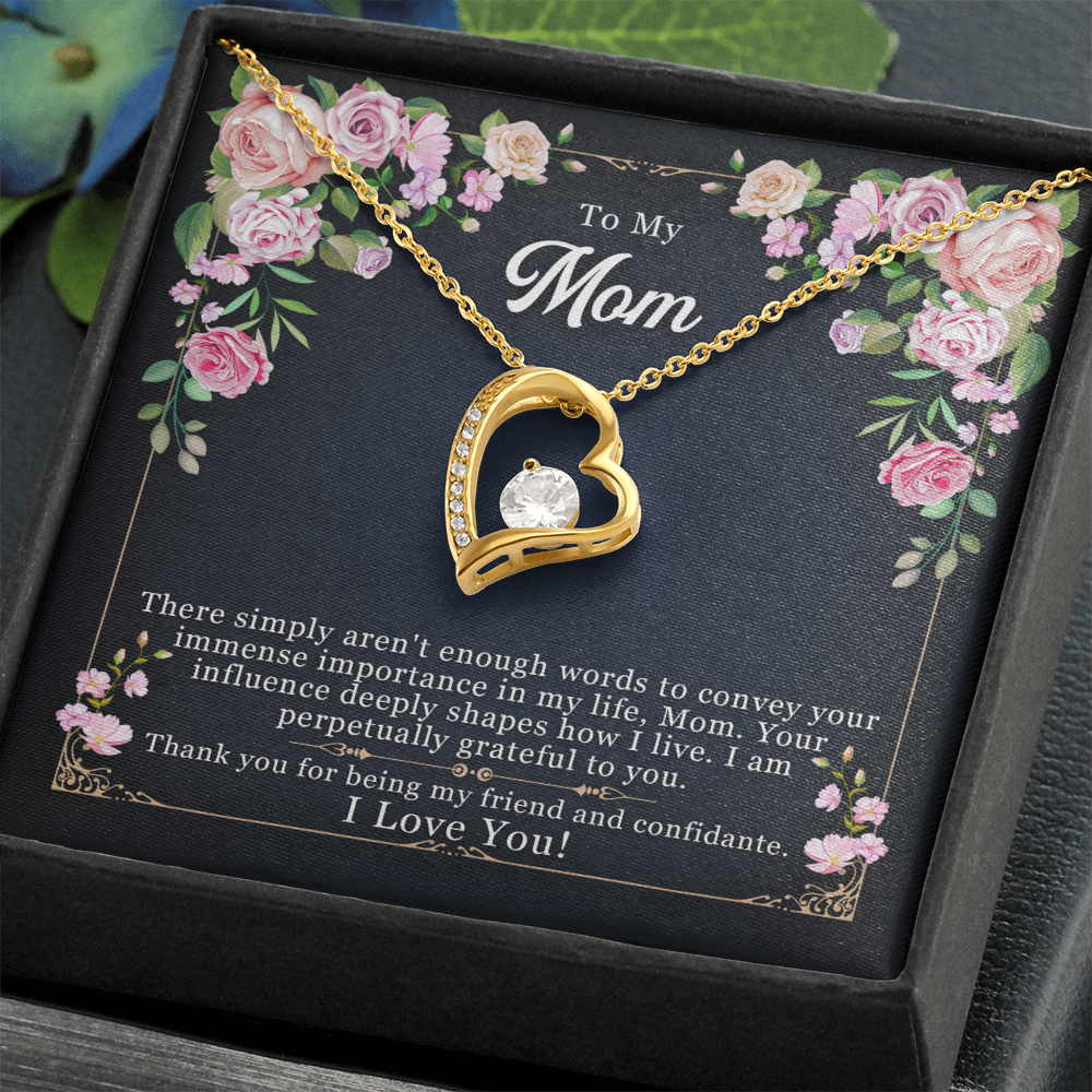 Forever Love Mom Necklace – To My Mom from Daughter or Son
