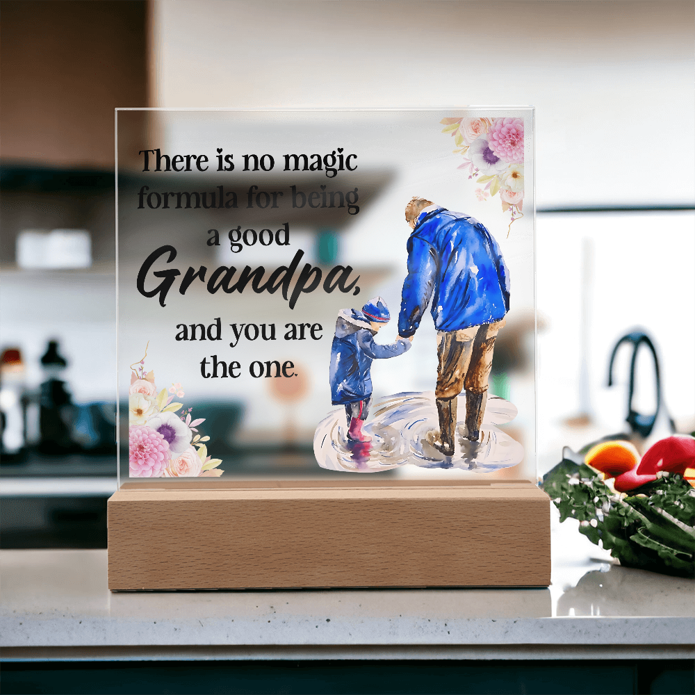 To My Grandpa Quote LED Night Light – Heartfelt Gift for Grandfathers