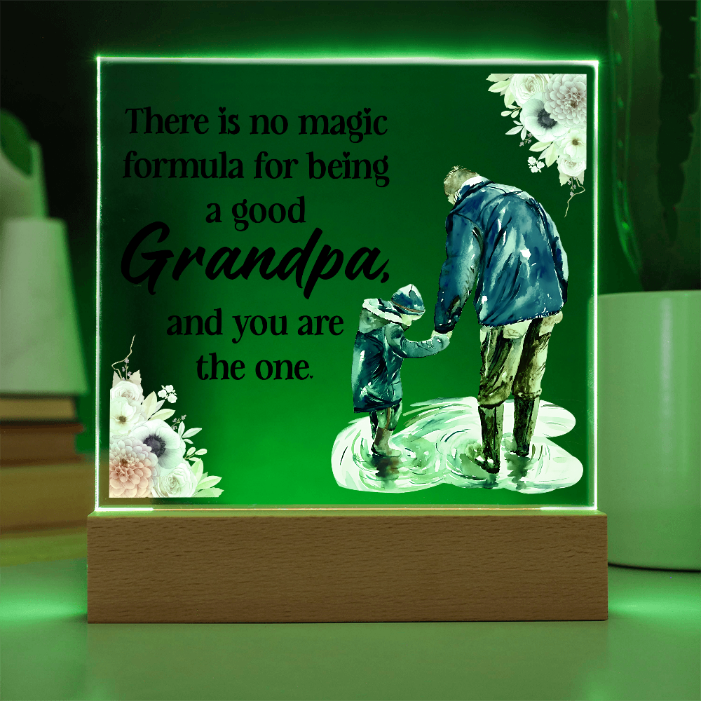 To My Grandpa Quote LED Night Light – Heartfelt Gift for Grandfathers