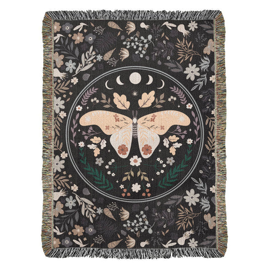 Bohemian Butterfly - Woven Blanket for Cozy Home Décor