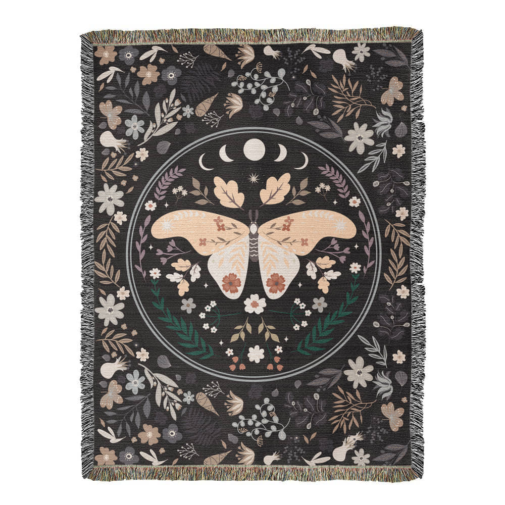 Bohemian Butterfly - Woven Blanket for Cozy Home Décor