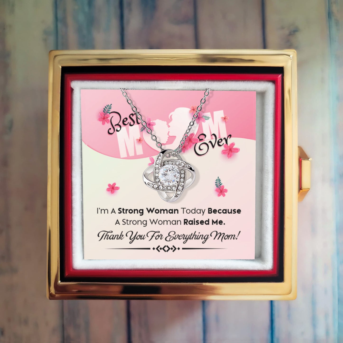 Thank You for every thing Mom Rotating Rose Gift Box !