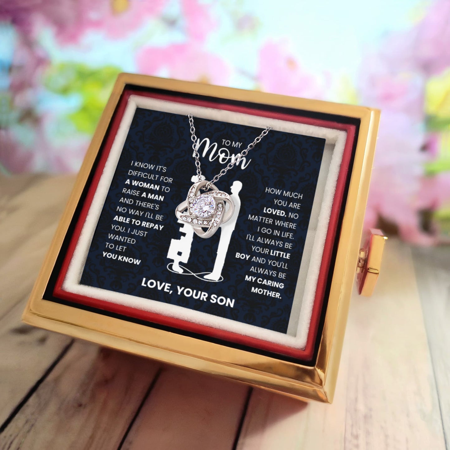 To My Mom – A Loving Necklace Gift from Your Son to Honor Your Strength