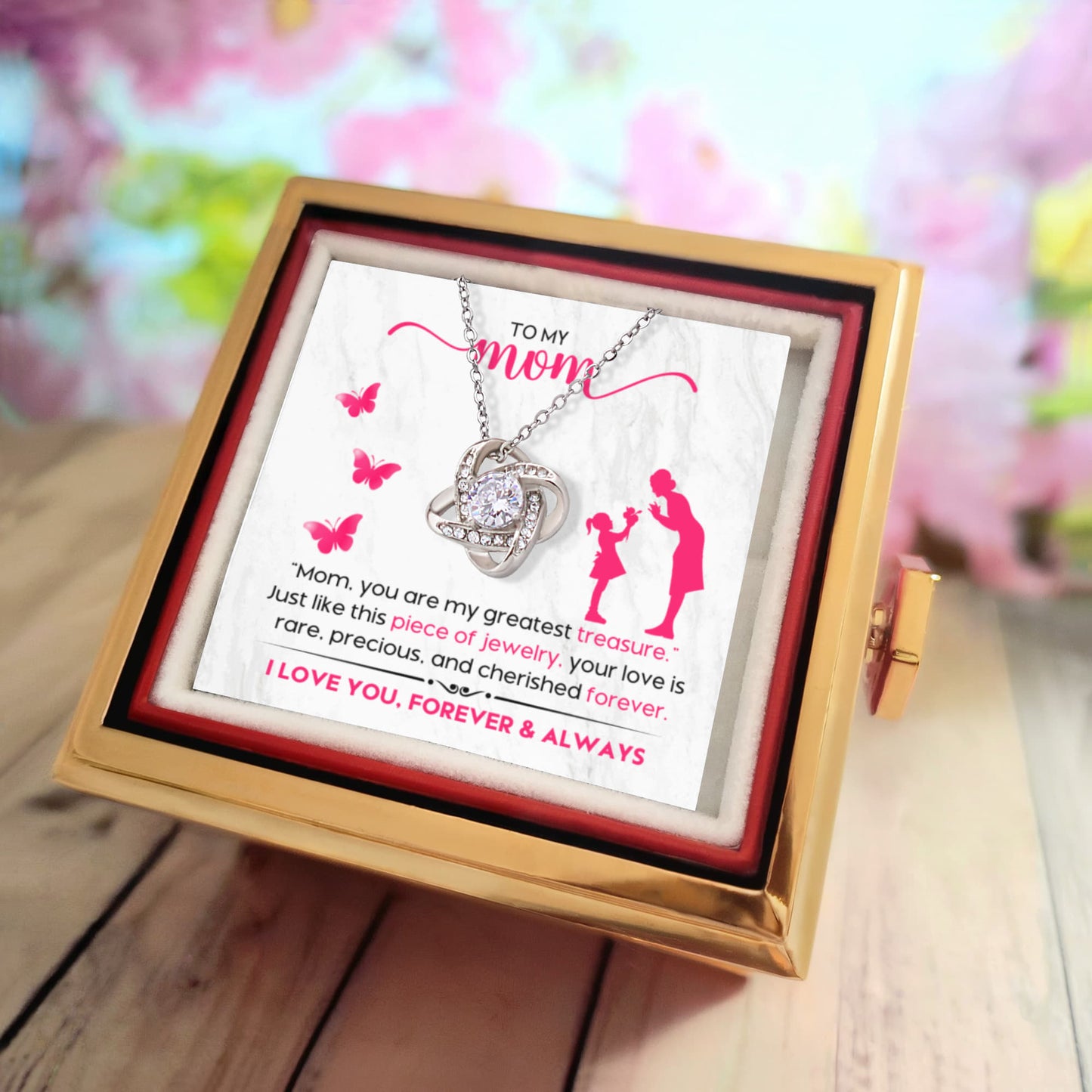 From Your Little Girl – A Precious Necklace Gift for the Best Mom !