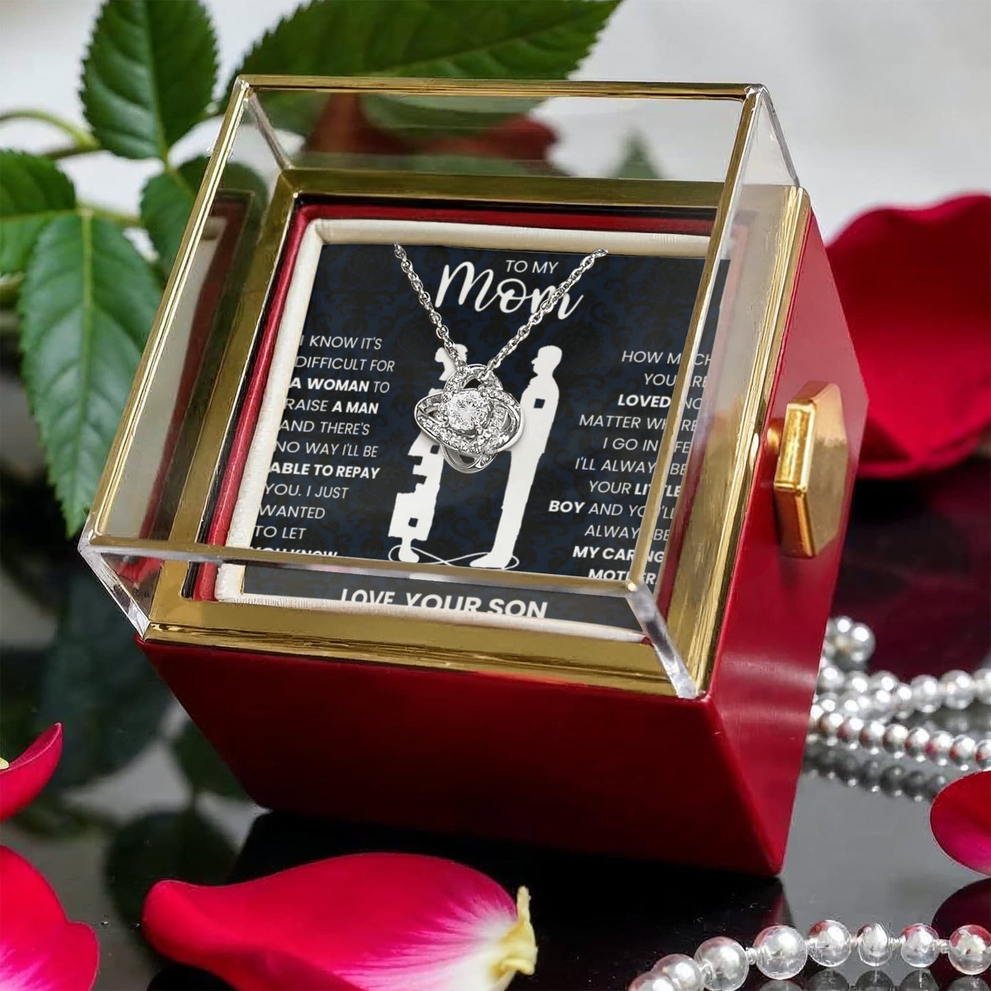 To My Mom – A Loving Necklace Gift from Your Son to Honor Your Strength