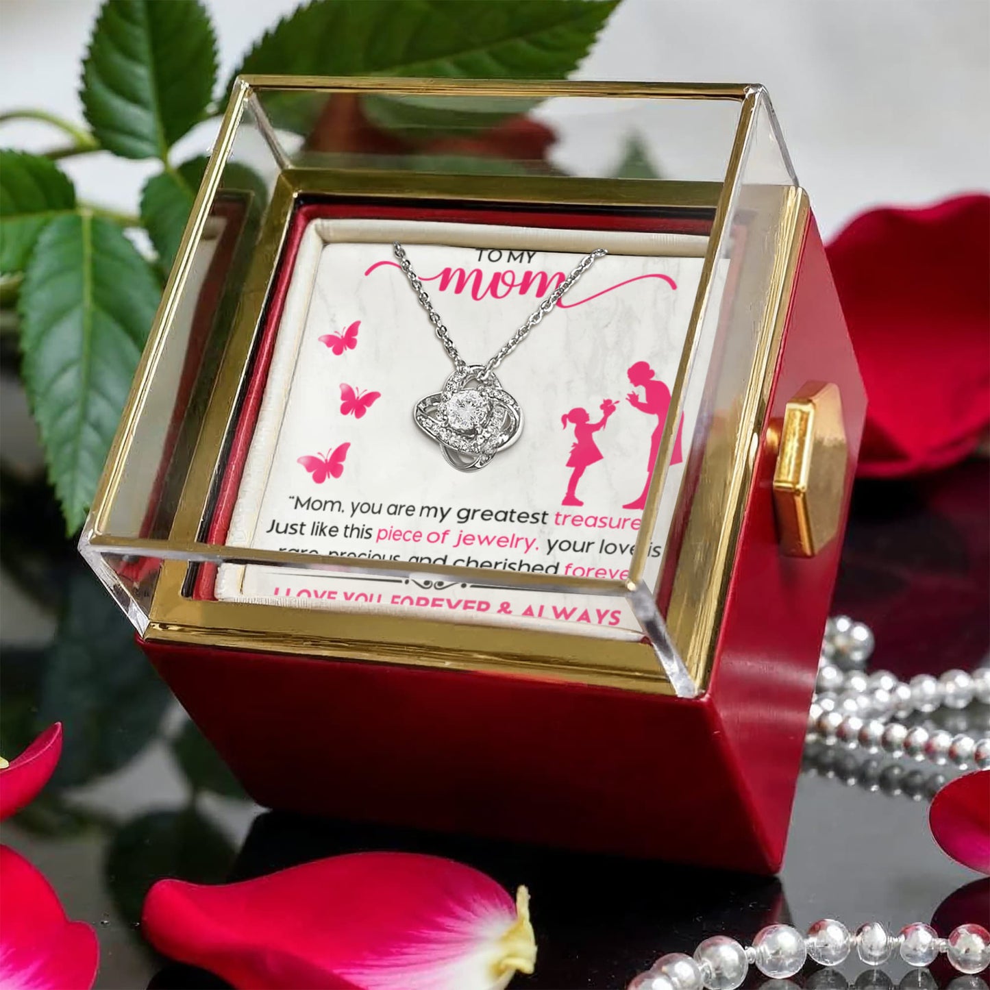 From Your Little Girl – A Precious Necklace Gift for the Best Mom !