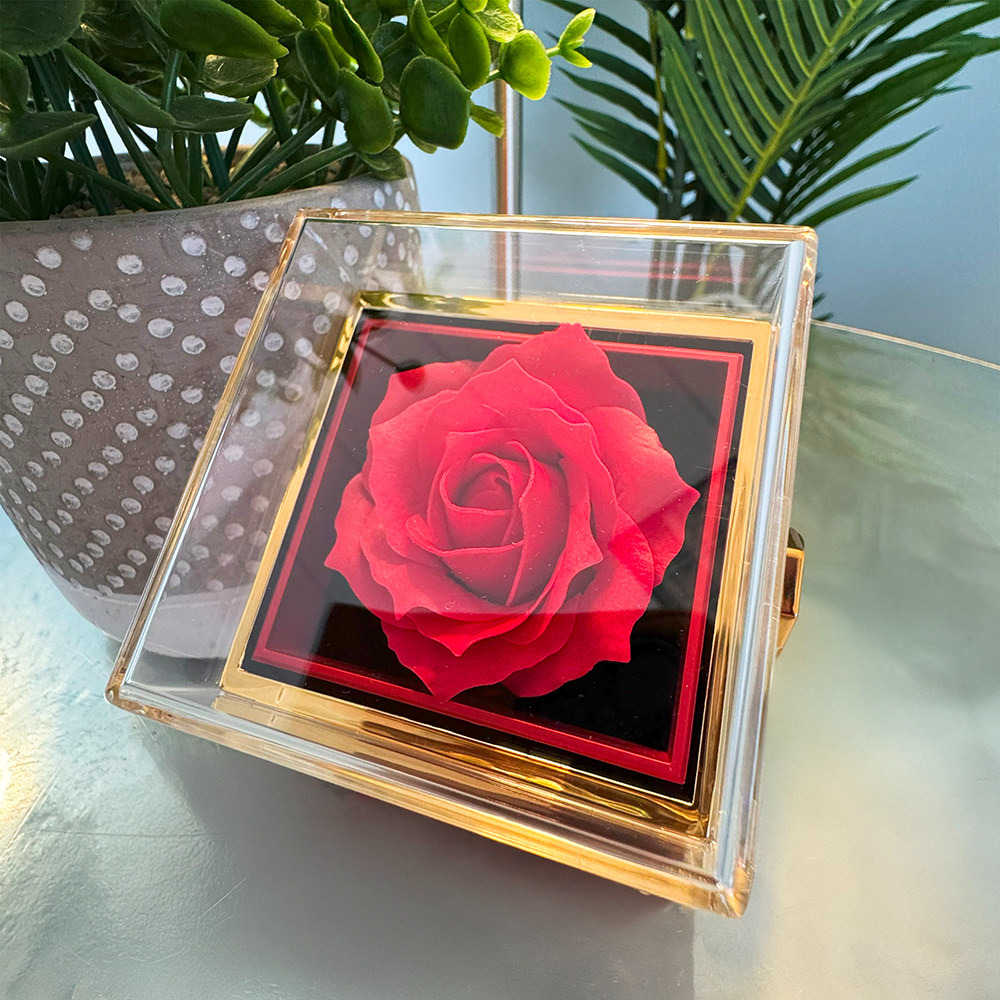 Love Knot Necklace for Mom from Daughter – Sentimental Jewelry Gift with Rotating Rose Keepsake Box