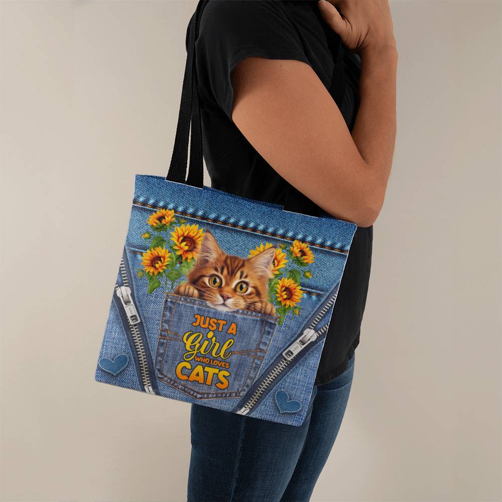 Custom “Just a Girl Who Loves Dogs or Cats” Tote Bag