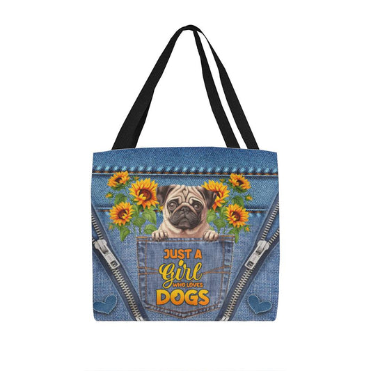 Custom “Just a Girl Who Loves Dogs or Cats” Tote Bag