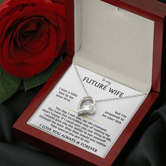 Forever Love Necklace for Future Wife – Heartfelt Keepsake with Elegant Gift Box