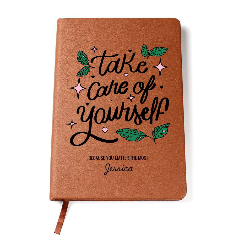 Personalized Leather Journal for Self-Care and Healing