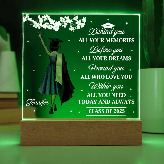 🎓 Custom Graduation Acrylic Plaque – Personalized Graduate Gift for Class of 2025
