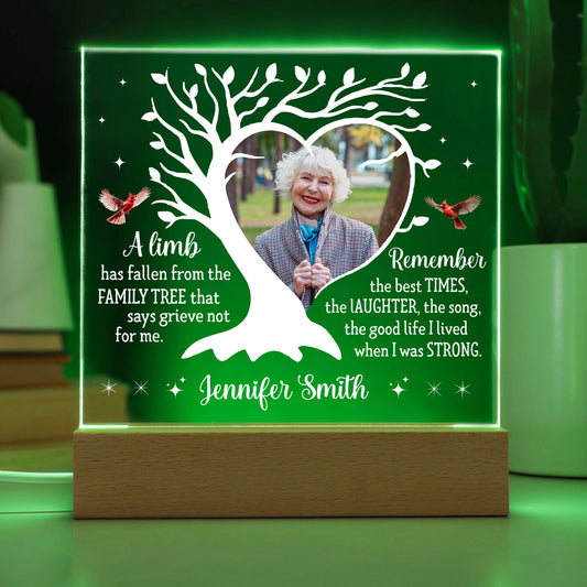 Personalized Memorial Acrylic Plaque with Photo & Name