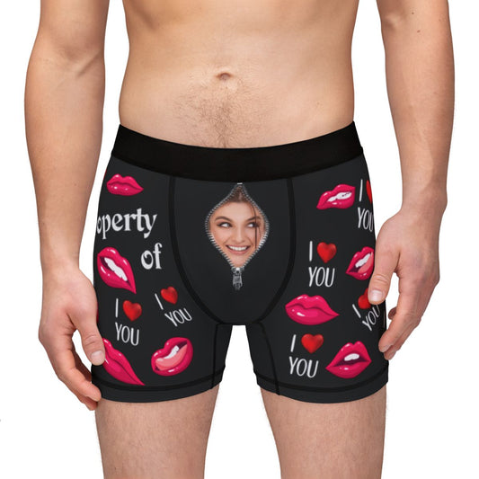 Custom photo underwear gift for him