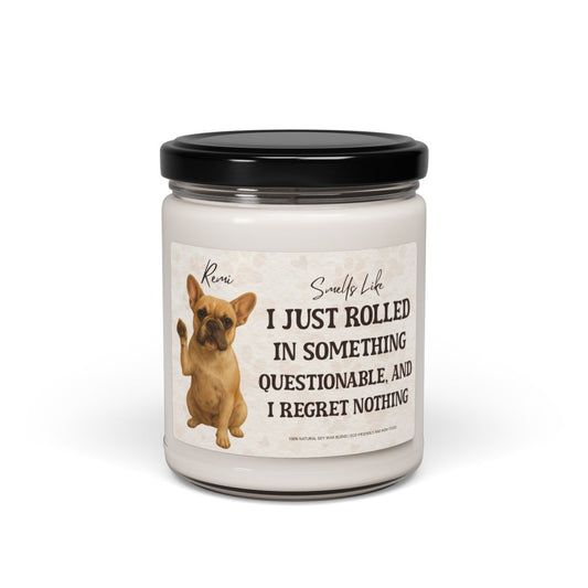 Custom Pet Candle with Funny Quote & Photo