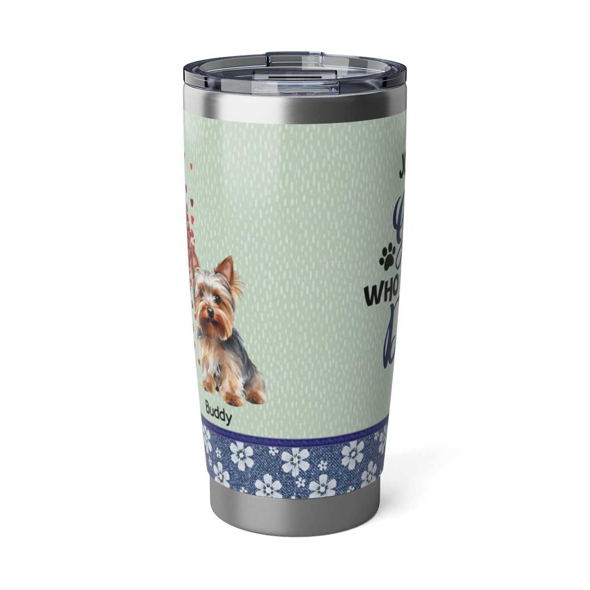 Custom "Just a Girl and Her Dog" 20oz Tumbler – Personalized Gift