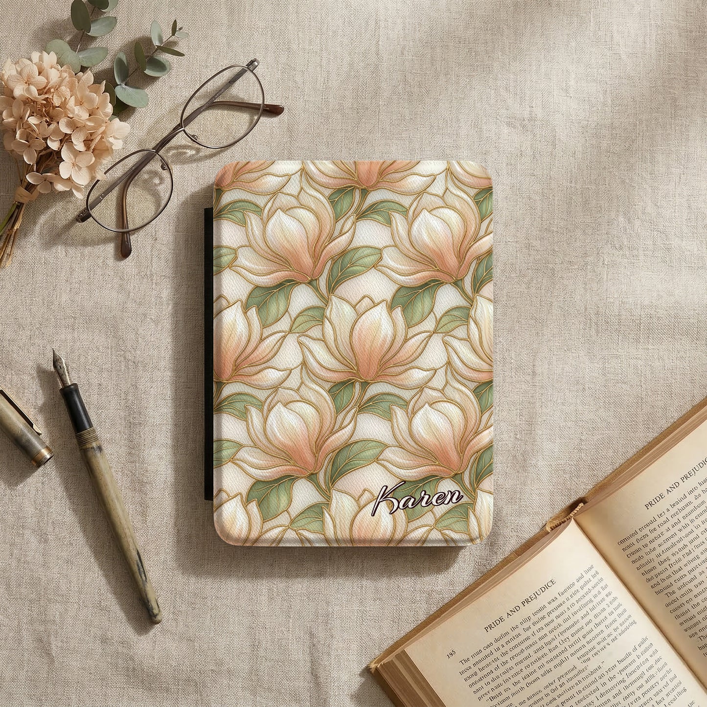 Personalized Kindle Case – Custom Name Kindle Cover for Book Lovers | Protective E-Reader Case | Gift for Readers, Moms, and Book Lovers