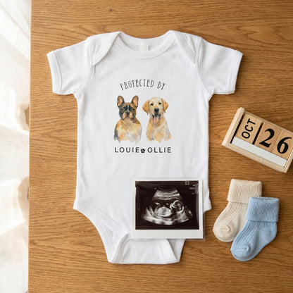 Personalized Baby Bodysuit with Pet Image, Custom Baby Onesie, Cute Newborn Gift, Animal Lover Infant Clothes, Unique Baby Romper