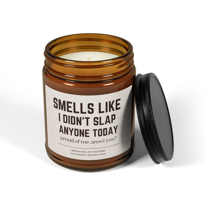 Funny Soy Candle for Surviving the Day Smells Like I Didn’t Slap Anyone