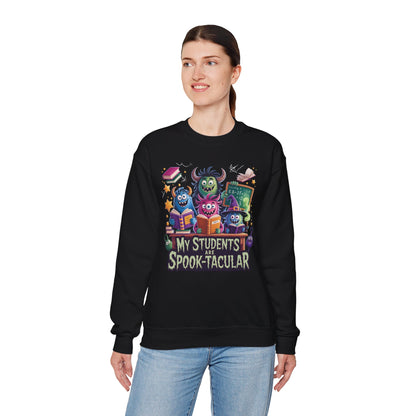 My Students Are Spooktacular Monster Sweatshirt – Halloween Teacher Crewneck