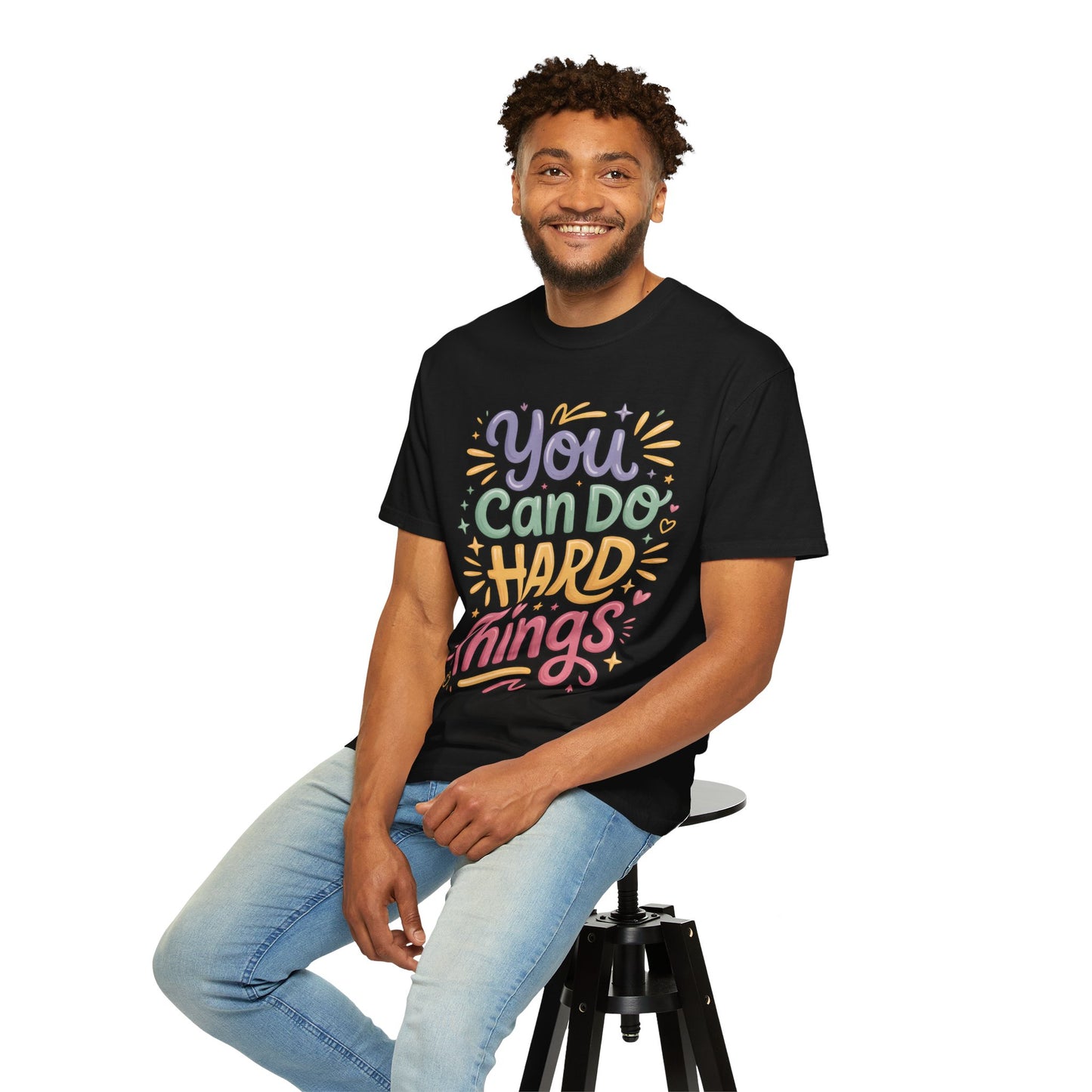 You Can Do Hard Things Shirt – Teacher Counselor Positivity Tee