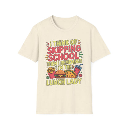 Funny Lunch Lady Shirt for Women, Skipping School But I’m the Lunch Lady T-Shirt