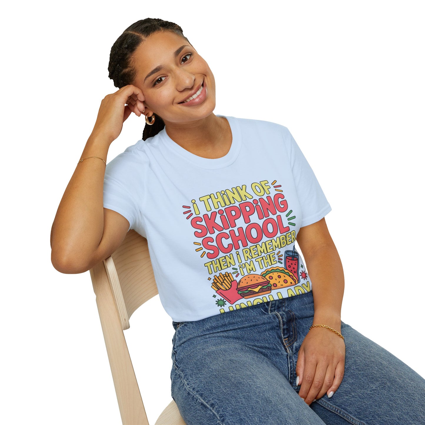 Funny Lunch Lady Shirt for Women, Skipping School But I’m the Lunch Lady T-Shirt