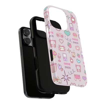 Kawaii Gamer Girl iPhone 16 Case – Cute Pastel Gaming-Themed Phone Cover for Girls