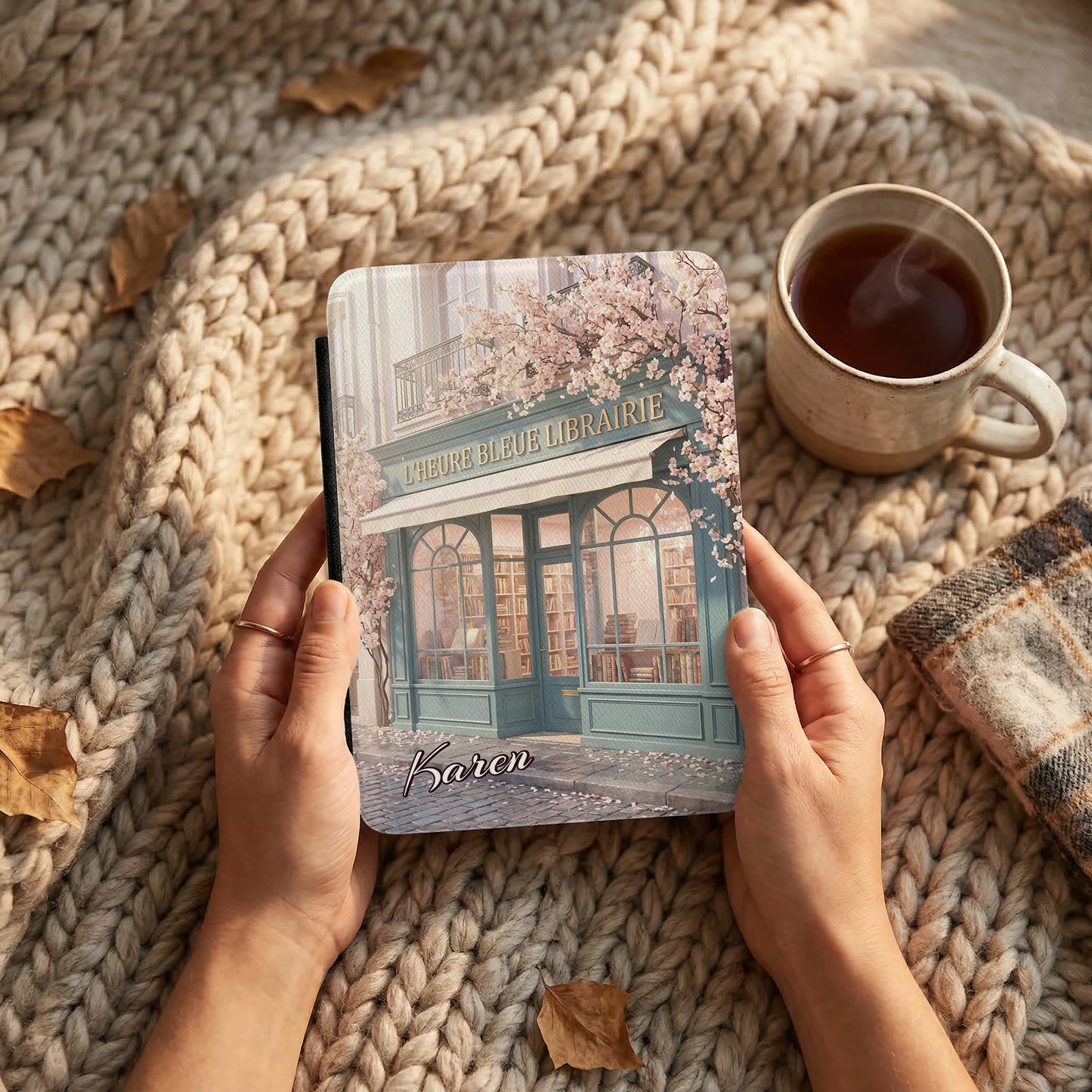 Book Lover Personalized Kindle Case – Custom Kindle Cover with Name | Protective E-Reader Case | Gift for Readers