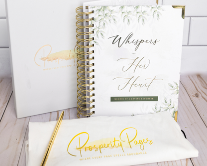 Grief Journal for Daughters – Whispers of Her Heart Memory Book, a healing tool for daughters coping with loss.