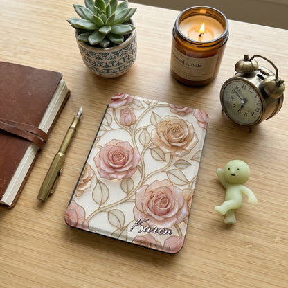 Personalized Blush Gold Roses Karen Cover product type
