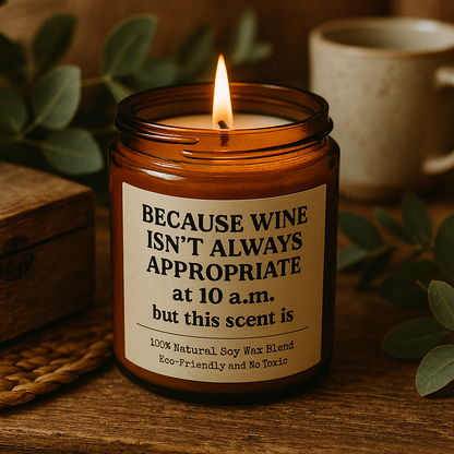 Because Wine Isn’t Always Appropriate Soy Candle Gift