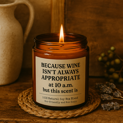 Because Wine Isn’t Always Appropriate Soy Candle Gift