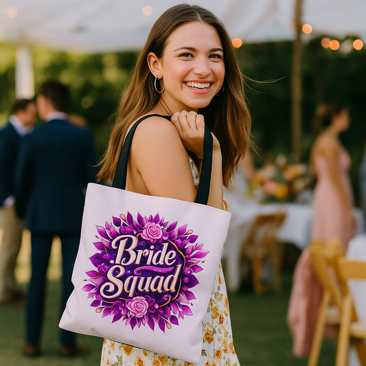 Bride Squad Tote Bag – Stylish Wedding Party Gift for Bridesmaids & Bachelorette Crew