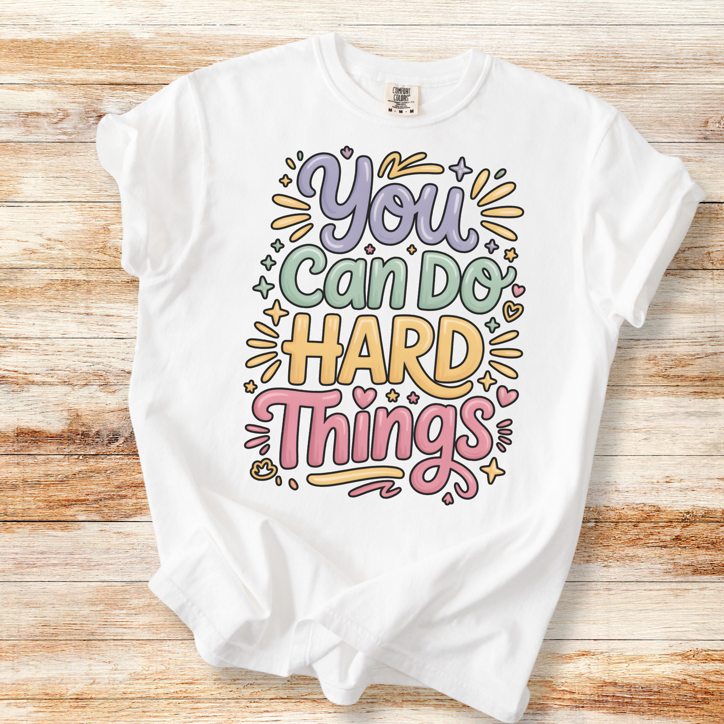 You Can Do Hard Things Shirt – Teacher Counselor Positivity Tee