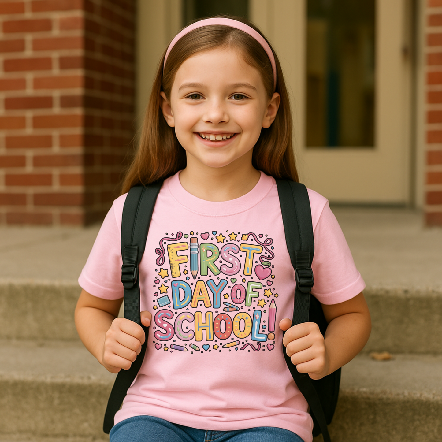 First Day of School T-Shirt for Kids – Cute & Colorful Back to School Tee