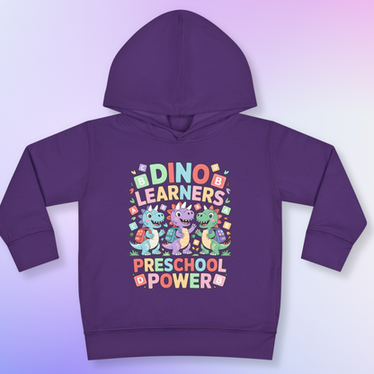 Dino Learners Preschool Hoodie – Cute Dinosaur Kids Pullover
