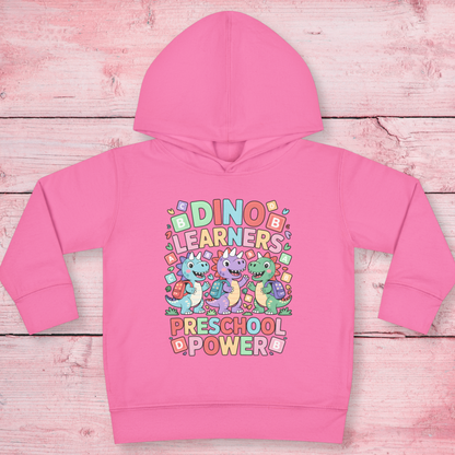 Dino Learners Preschool Hoodie – Cute Dinosaur Kids Pullover