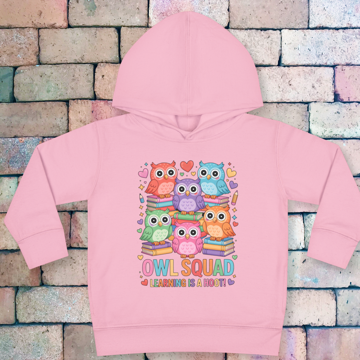 Owl Squad Kids Hoodie – Learning Is a Hoot Preschool Sweatshirt