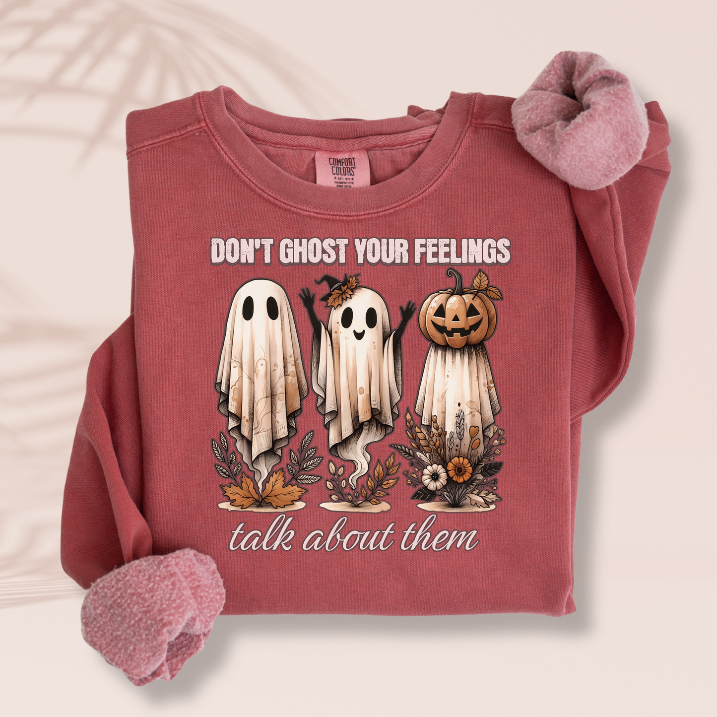 Don’t Ghost Your Feelings Sweatshirt – Mental Health Halloween Crewneck