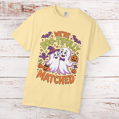 We're Boo-tifully Matched Couples Halloween Ghost T-Shirt